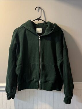 Abercrombie Green Zip Up Medium